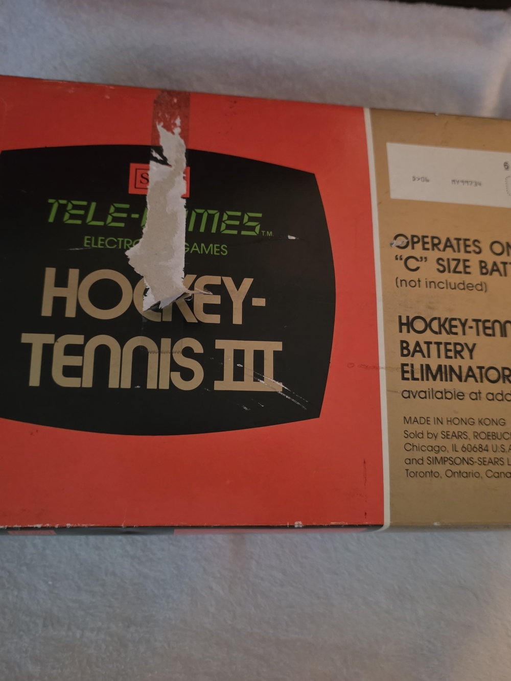 Hockey-Tennis III Retro Electronic Game - Red